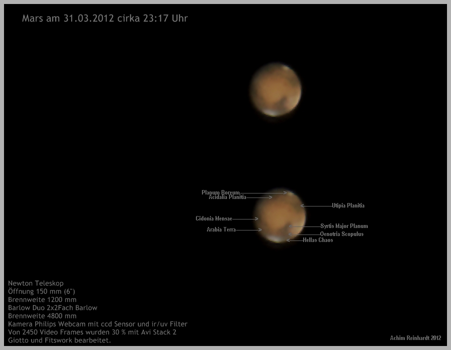 Mars am 31.03.2012 Video Nr.2