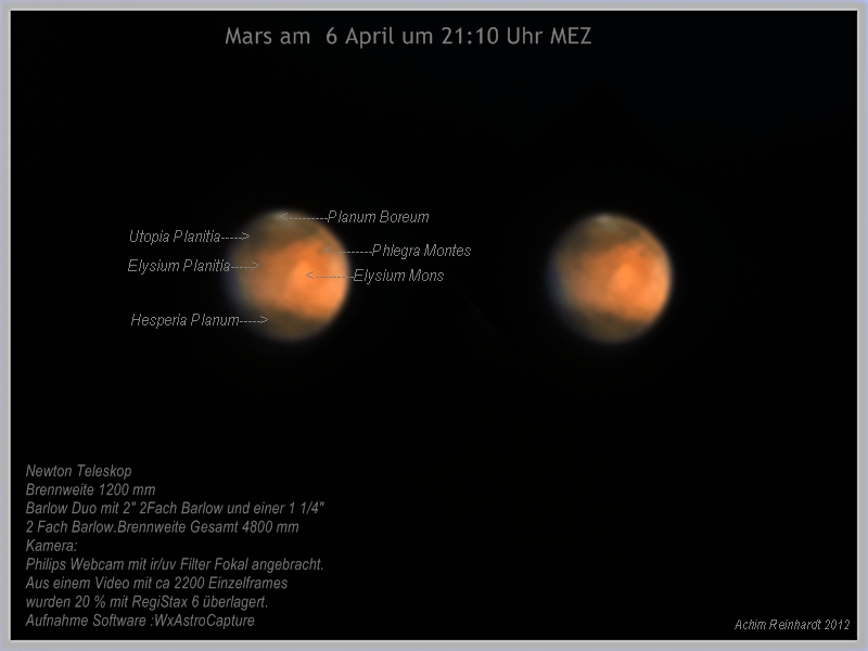 Mars am 6 April