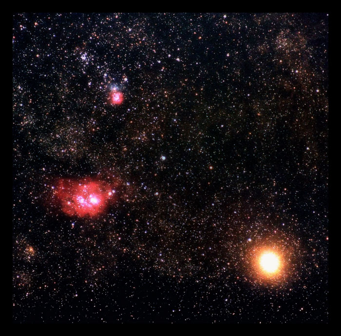 Mars begegnet M8 und M20