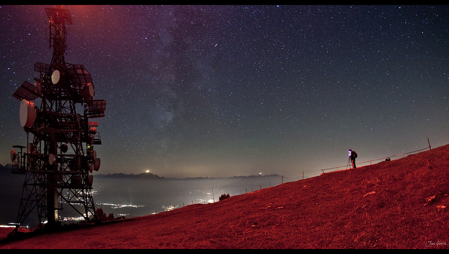 Mars mit Milky Way