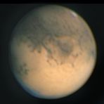 Mars mit winziger Polkappe