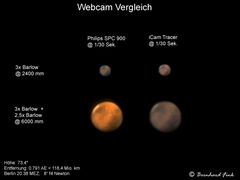 Mars Webcam Vergleich SPC 900 & iCam Tracer