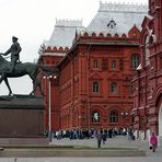 Marschall Schukow vor dem Lenin- und historischen Museum