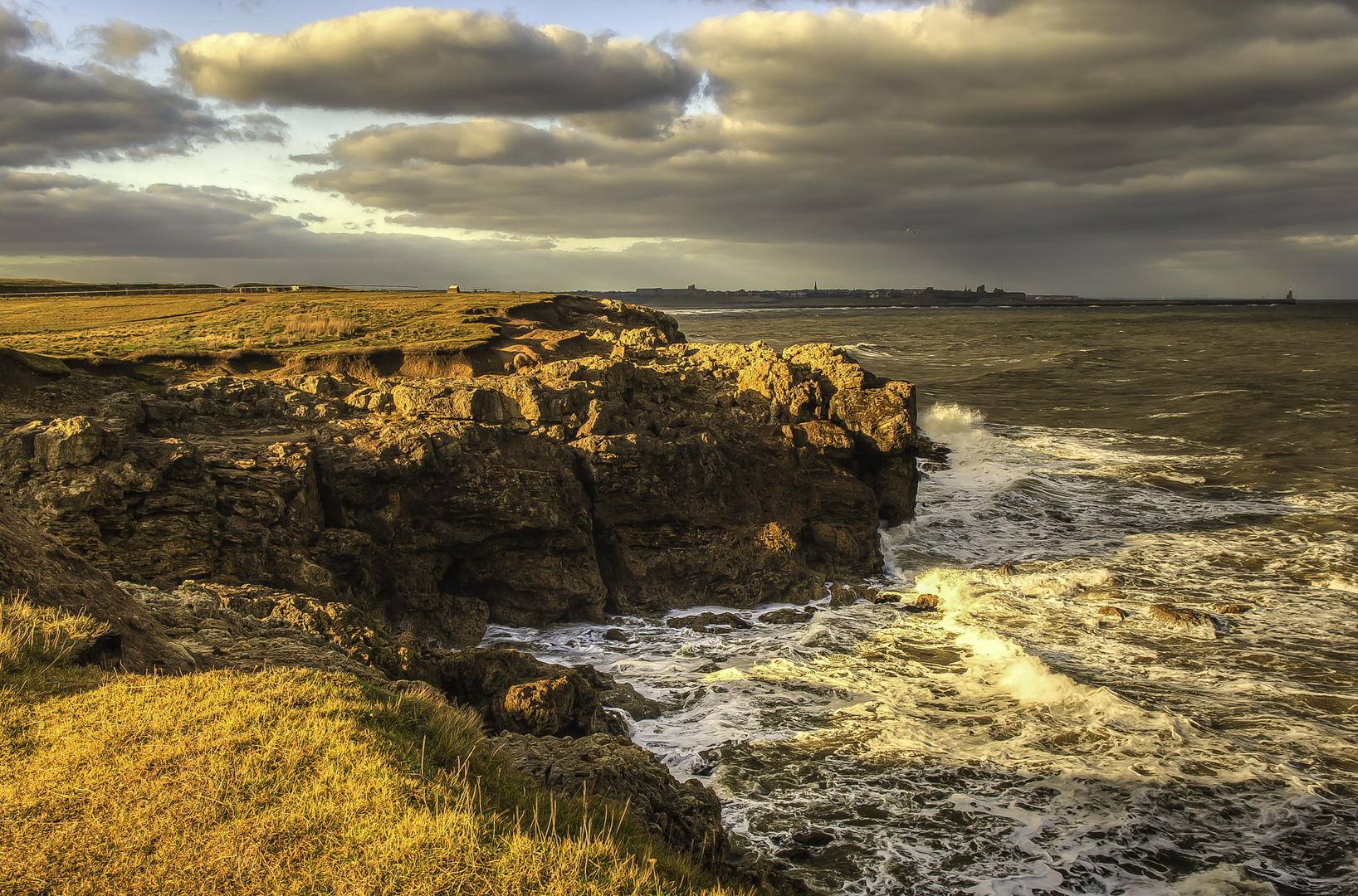 Marsden cliffs.