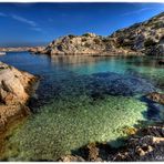 Marseille, Archipel du Frioul, Ile de Pomègues, la calanque de la Crine