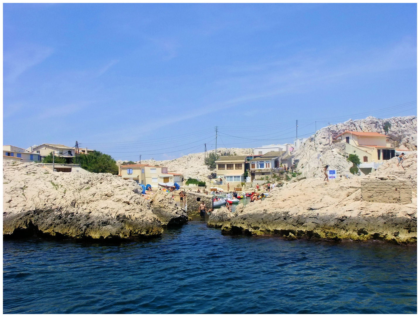 Marseille. Cabanons aux Goudes