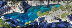 Marseille, Cassis, Panorama de la calanque d'En Vau