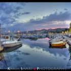 Marseille, Coucher de soleil sur le port de l'Estaque