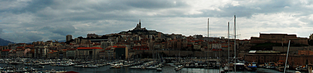 Marseille Hafen-Panorama