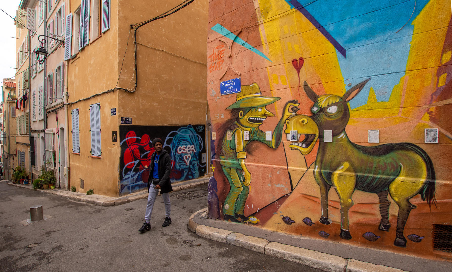 Marseille - Le Pannier - Montée des Accoules - Rue de Baussenque