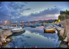 Marseille, le port de l'Estaque by night