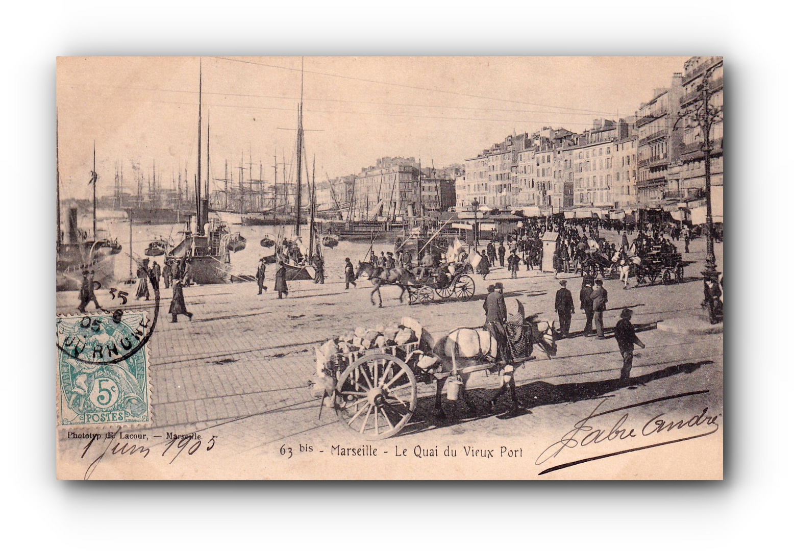 MARSEILLE - Le Quai du Vieux Port - 01.06.1903