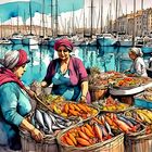 MARSEILLE - Les vendeuses de poissons