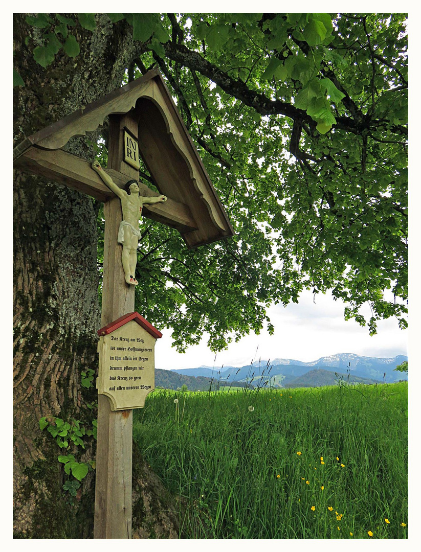Marterl mit Spruch Foto & Bild allgäu, motive, hochgrat Bilder auf