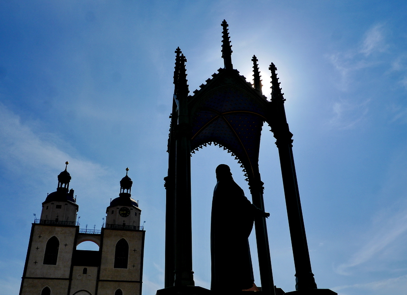 Martin LutherDenkmal in Wittenberg. Foto & Bild landschaft, motive