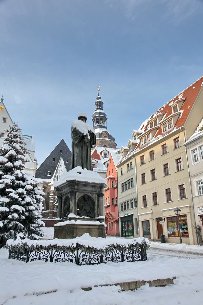 Martin Luther im Schnee