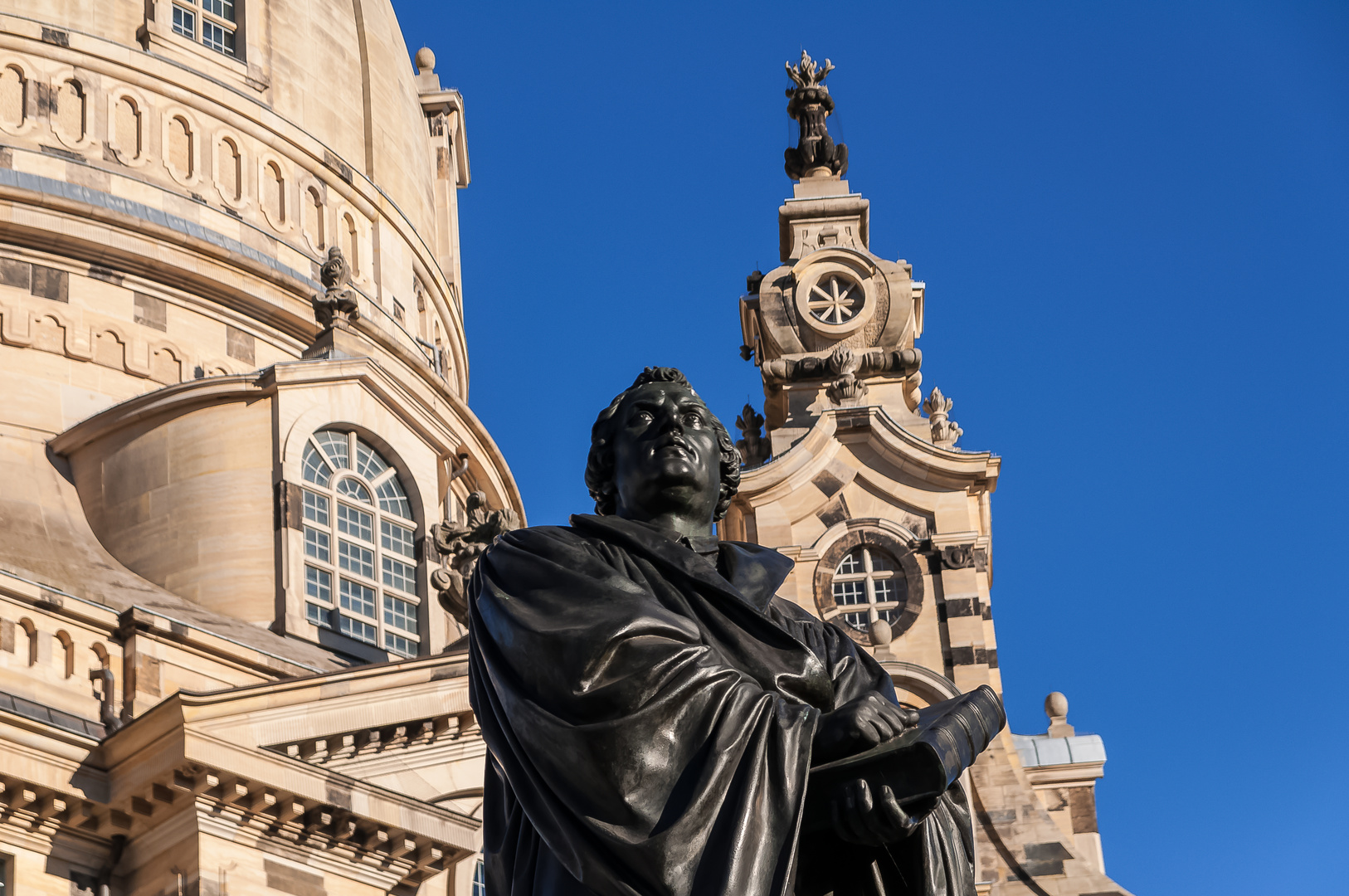 Martin Luther Statue in Dresden