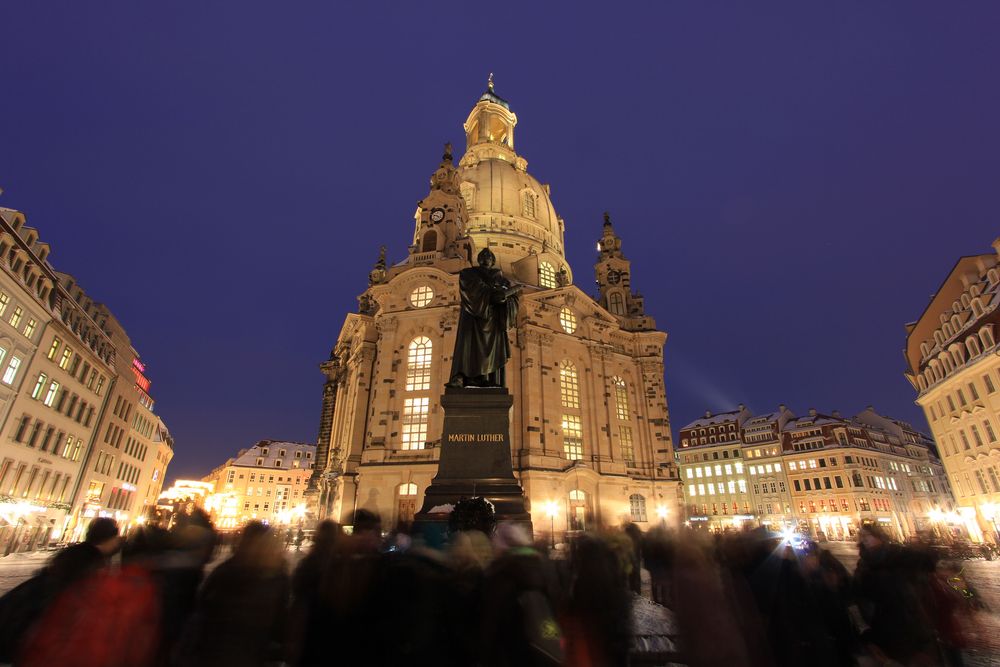 Martin Luther und Frauenkirche Dresden