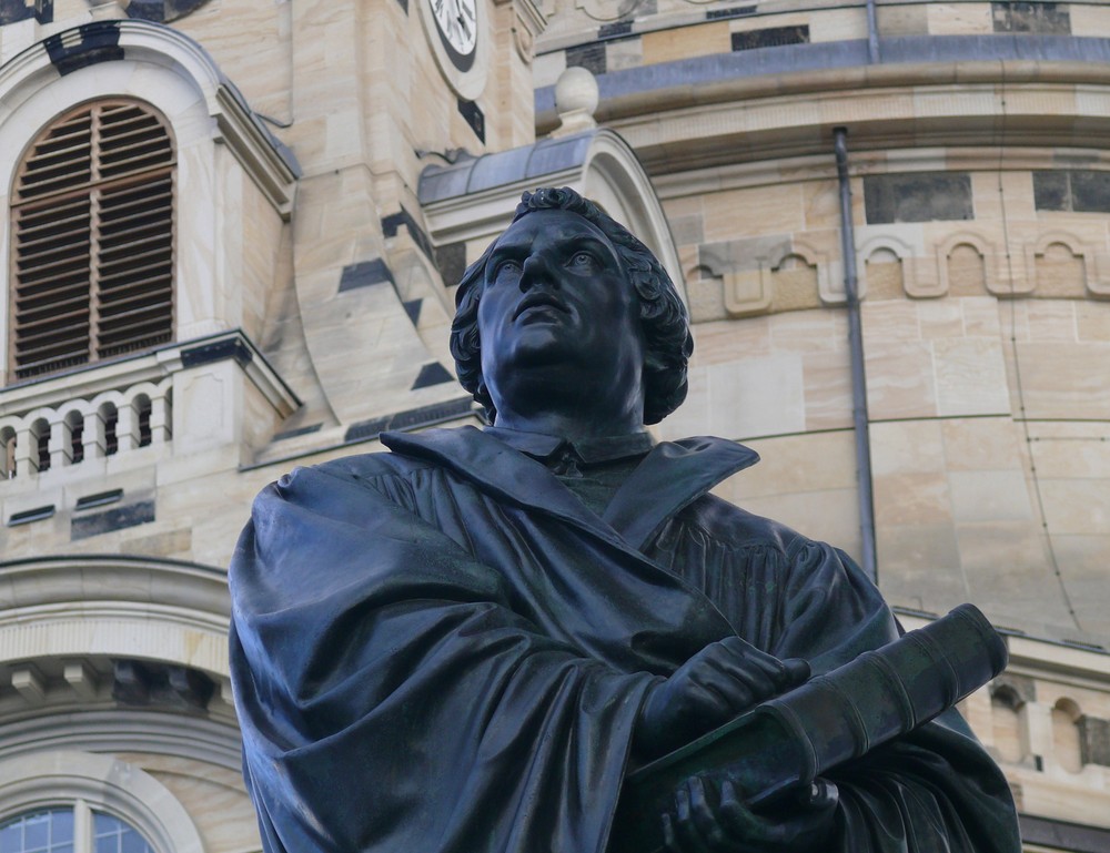 Martin Luther vor der Dresdner Frauenkirche