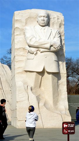 Martin Lutter King Memorial Washington DC. Tidal Basin.