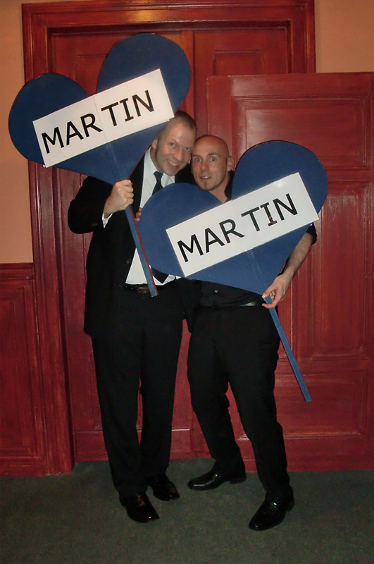 Martin und Martin (in)offizielles Hochzeitsbild
