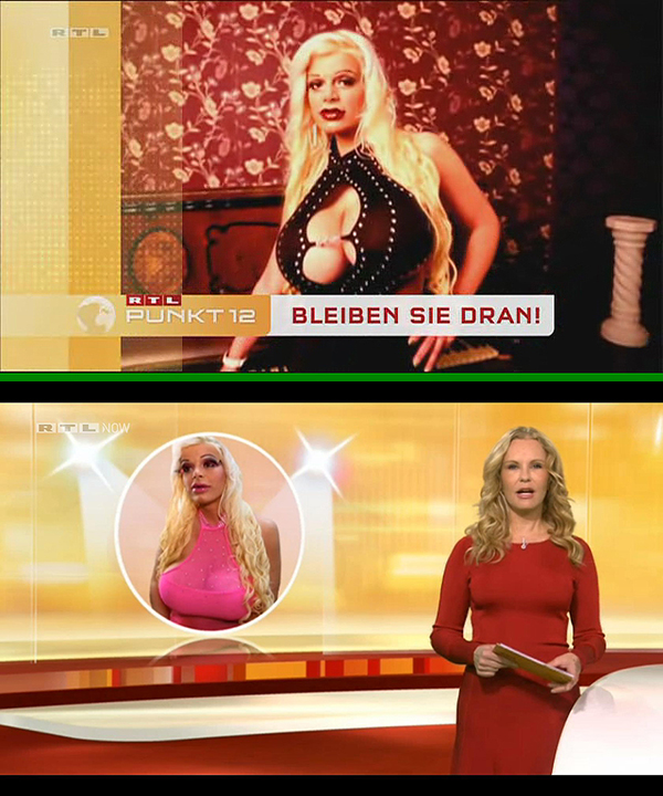 Martina Big beim RTL Mittagsmagazin Punkt 12