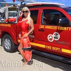 Martina Big - film records at Malibu Beach, CA