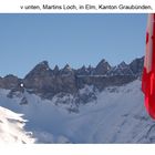 Martins Loch, Elm, Kanton Graubünden, Schweiz