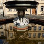 Martinsbrunnen-Schwanenbrunnen in der Altstadt von Kaiserslautern 