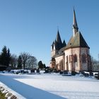 Martinskirche auf dem Christenberg im Winter