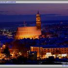 Martinskirche bei Nacht und Schnee