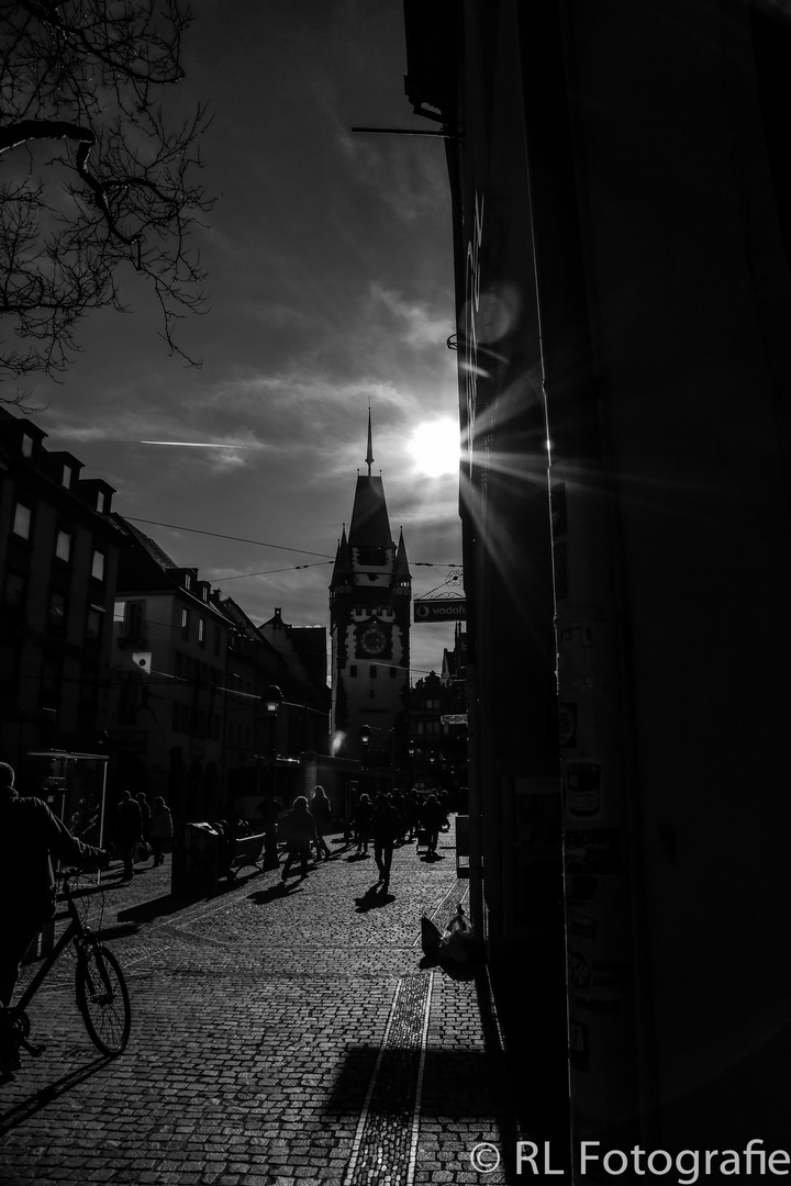 Martinstor Freiburg s/w