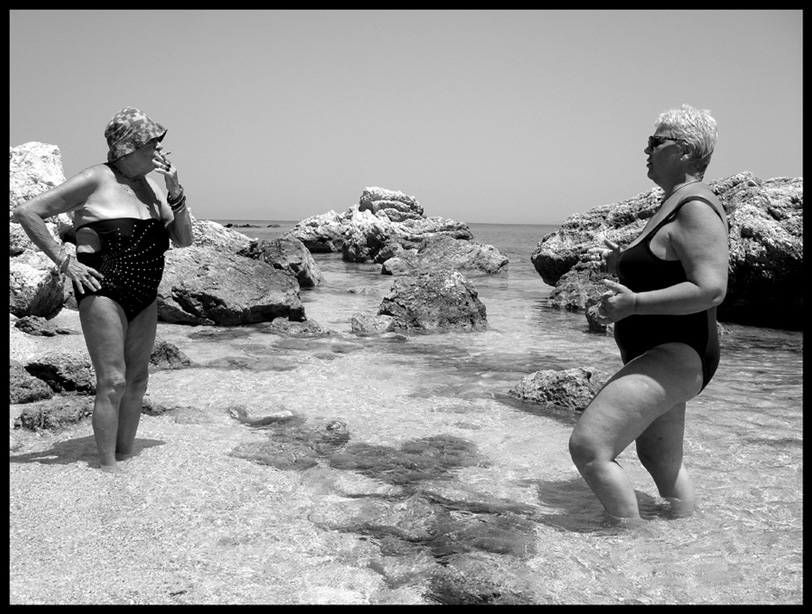 Mary and Lila in Lefkas.