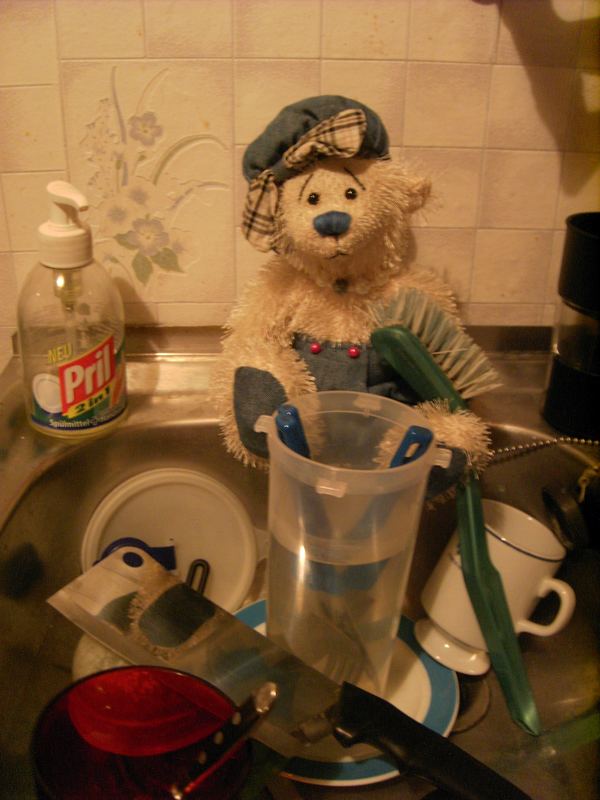 Mary will den Abwasch machen