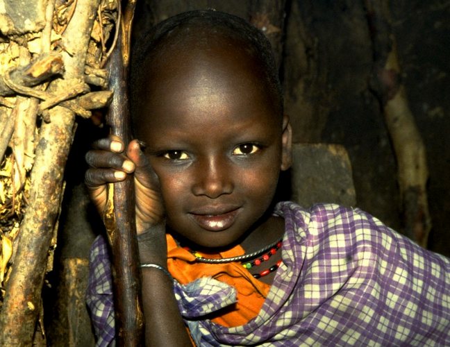 Masai-Mädchen in Kenia