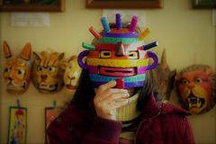 Máscara diablo ecuatoriano