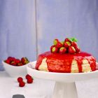 Mascarpone Crepe Cake with Berry Sauce