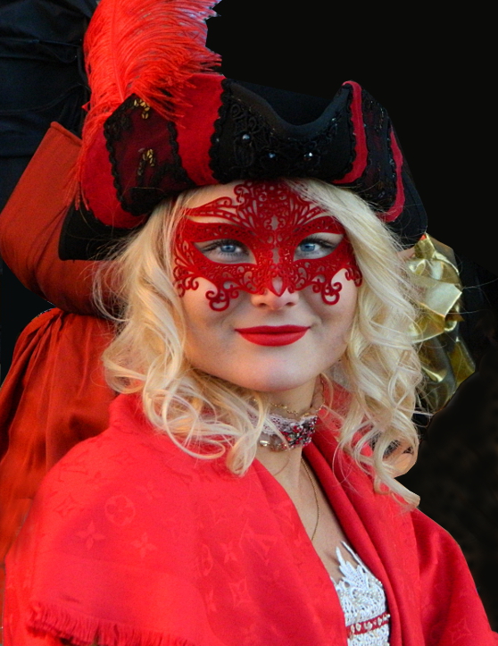 Maschera in rosso