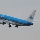 Maschine beim Start von KLM