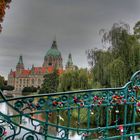 Maschpark mit dem Neuen Rathaus