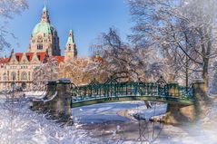 Maschpark mit Neuem Rathaus - Hannover