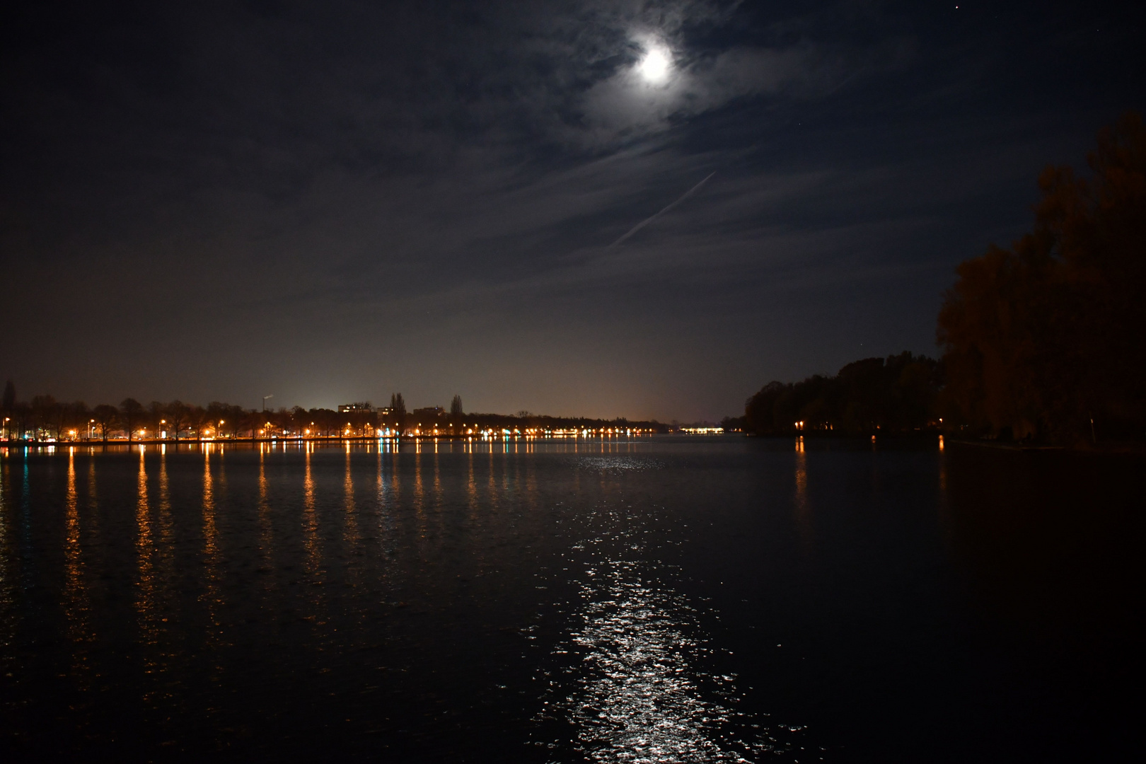 Maschsee Bei Nacht