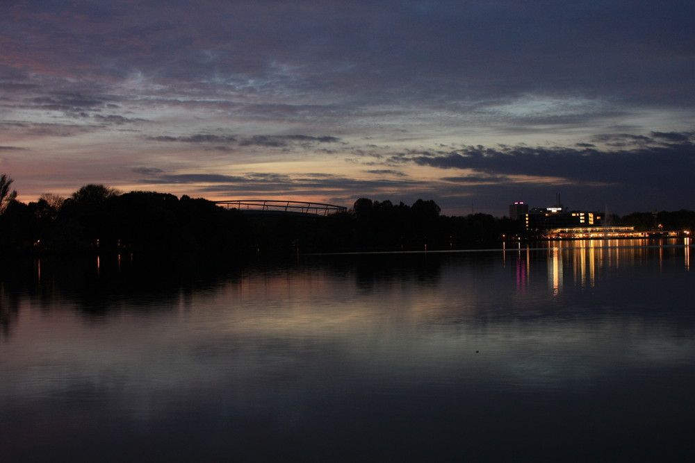 Maschsee bei Sonnenuntergang