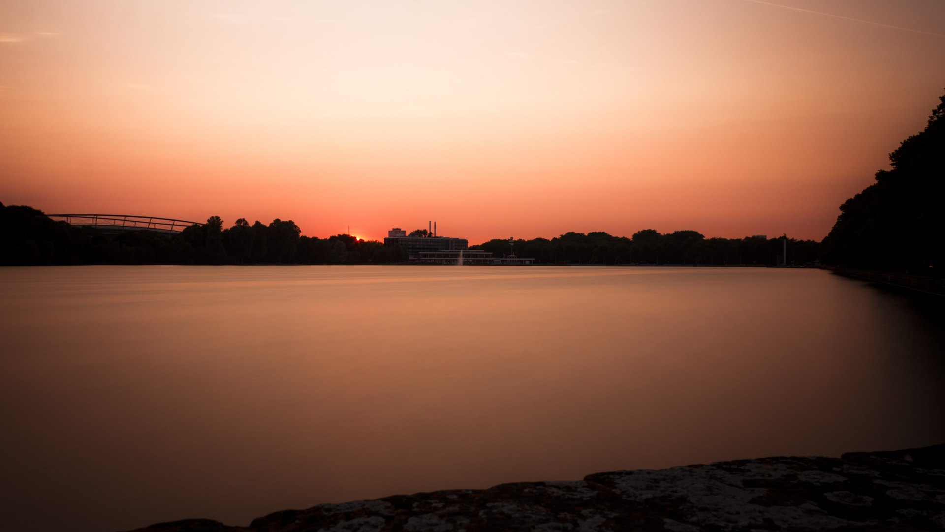 Maschsee bei Sonnenuntergang