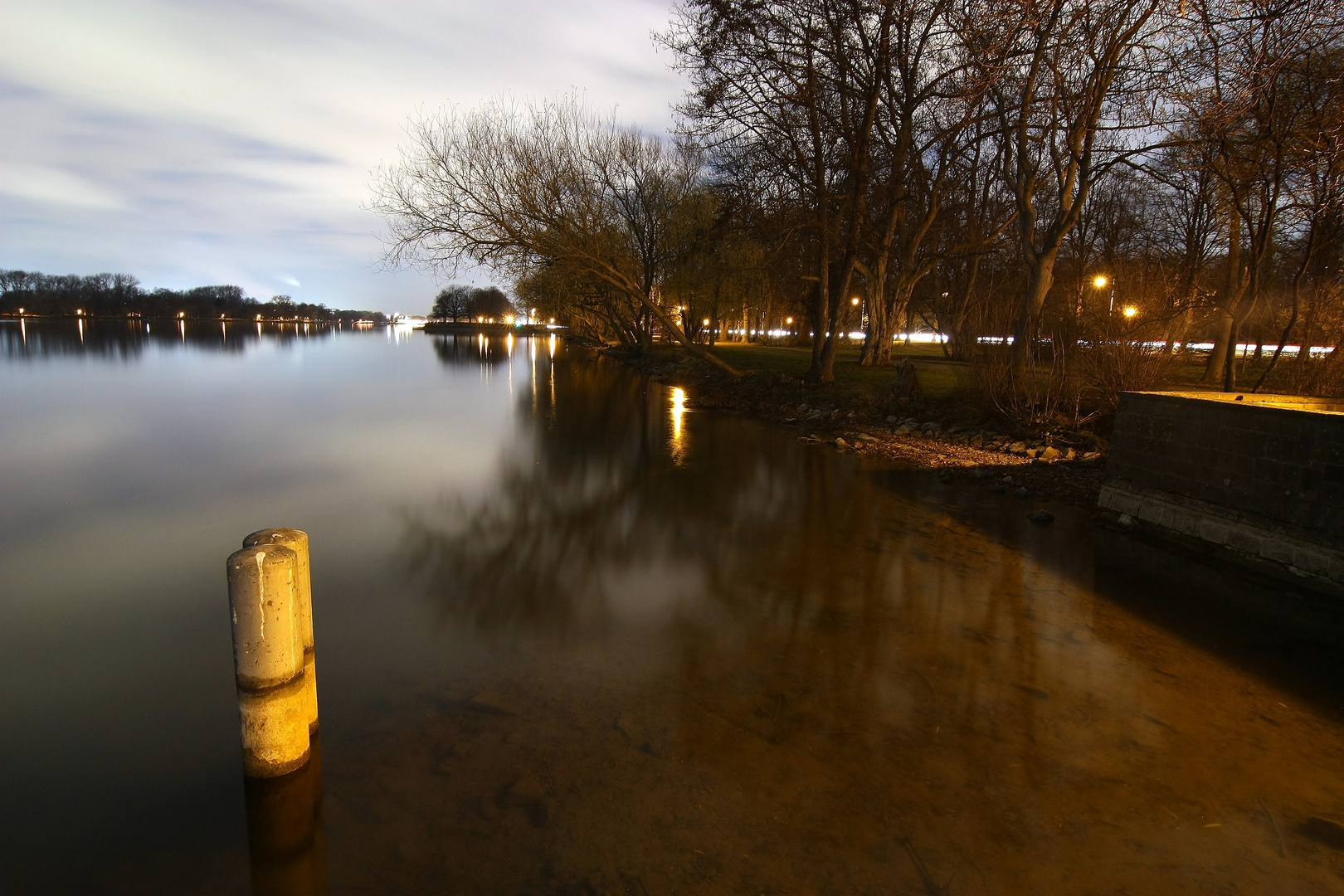 Maschsee in der Dämmerung