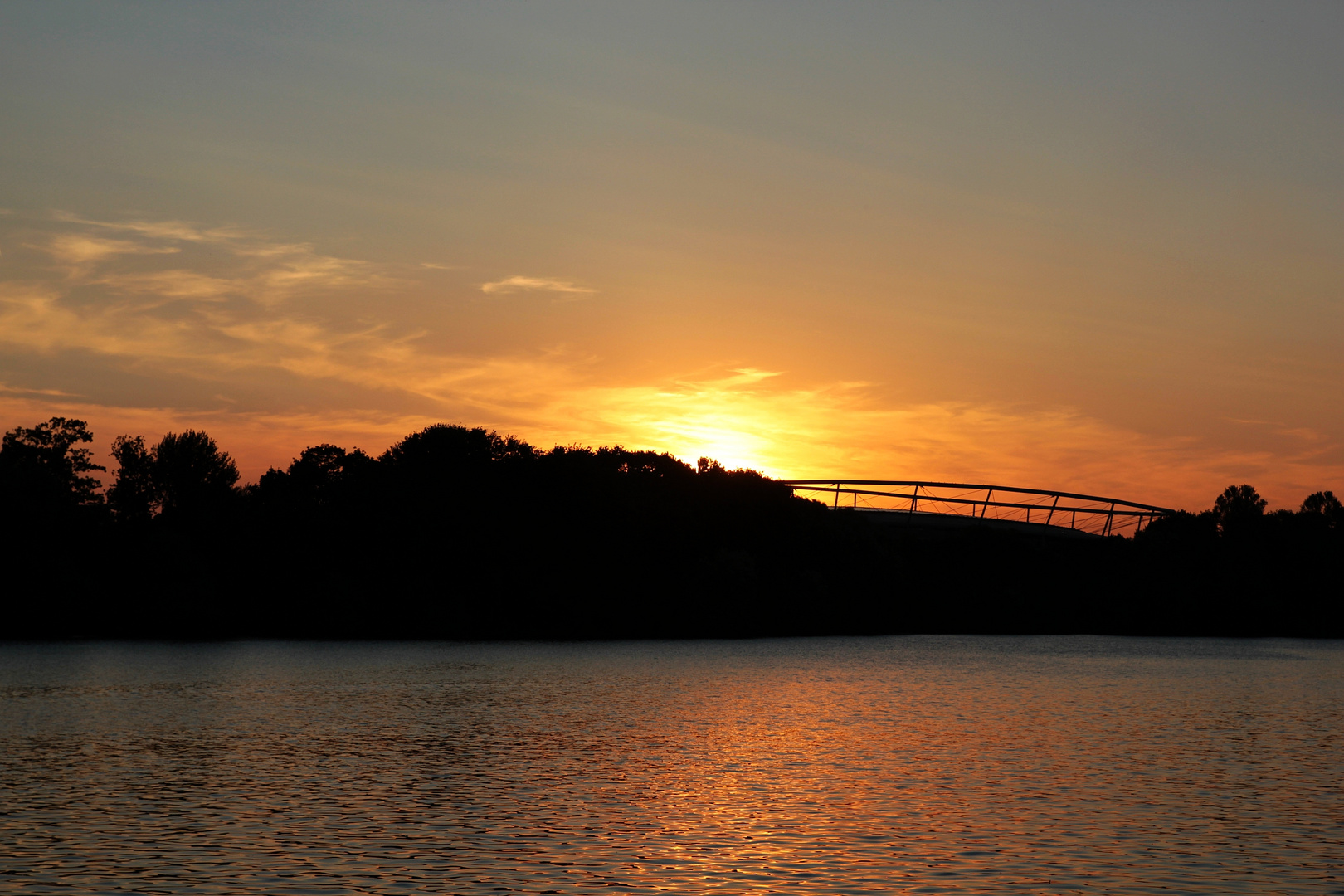 Maschsee Sonnenuntergang in Hannover