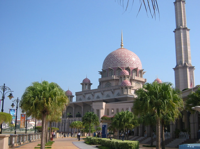 Masjid Putrajaya in Malaysias neuer Hauptstadt