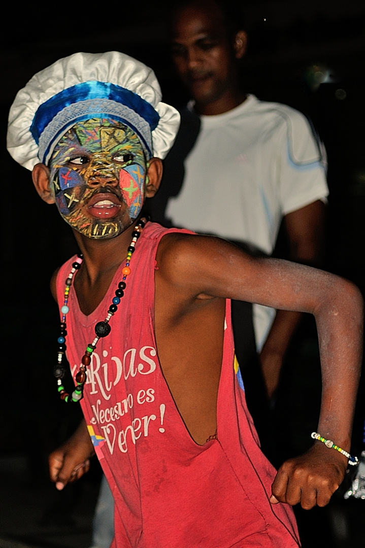 Mask dancing in Santiago de Cuba