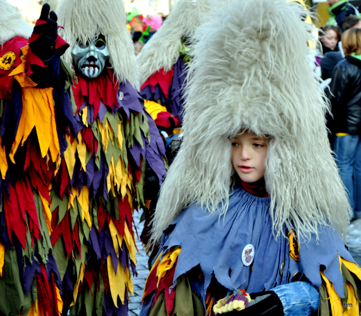 Maske auf dem Wangener Narrensprung