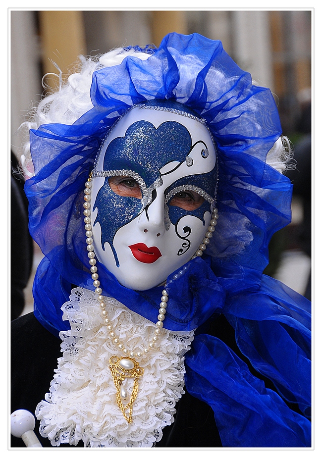 Maske blau